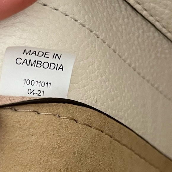 Tory Burch Carson Colorblock Tote New Ivory Leather Bag Style 81957 - Picture 12 of 17